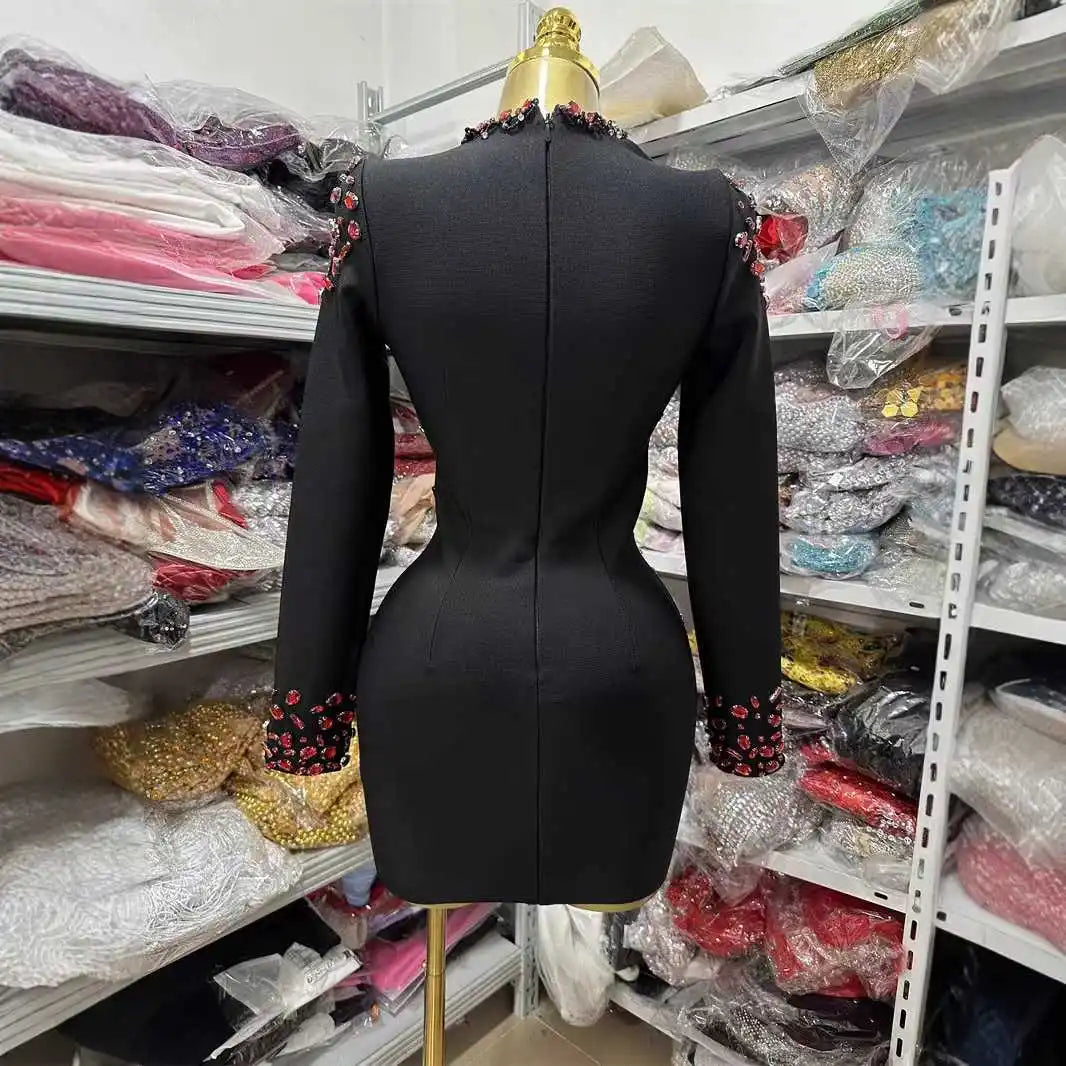 Black Nail Bead Low cut Perspective