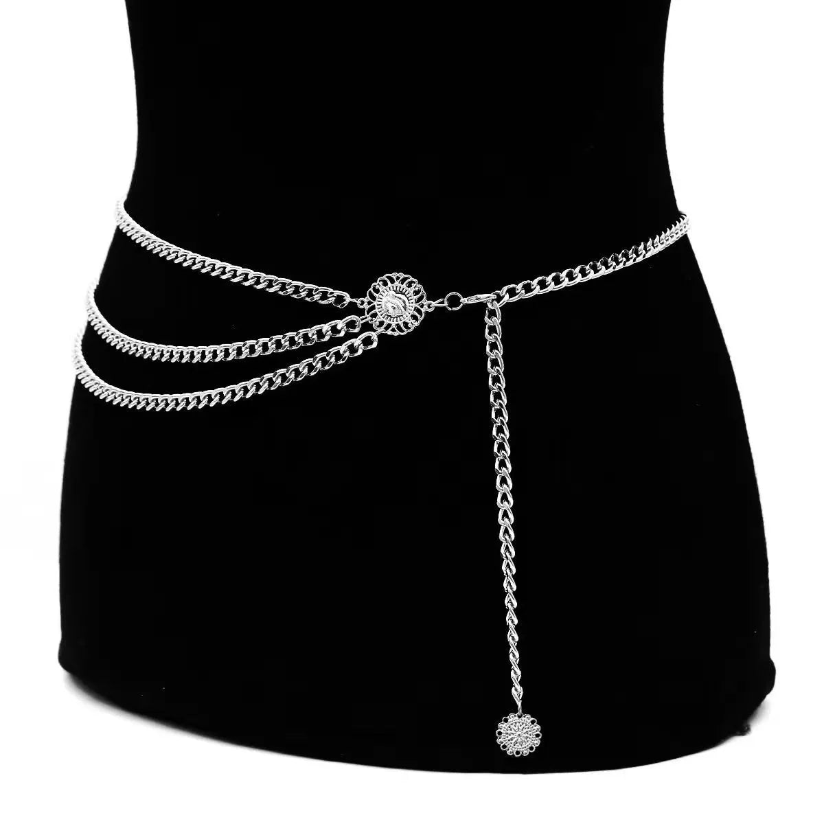 Women Waist Chain Belt for Dress Skirt Belts Female Silver Gold Body Waistbands Mini Fashion Ladies Thin Chain Cloth Accessories