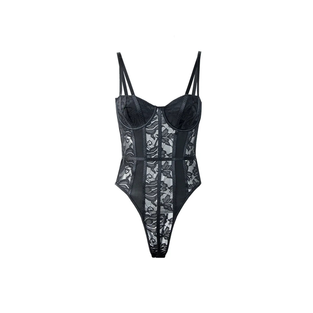 Lace Bodysuit Bodies Top New Solid