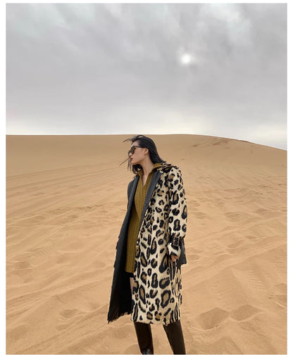 Lautaro Long Leopard Print Warm Fluffy
