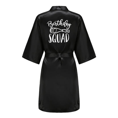 Satin Party Robe Kimono