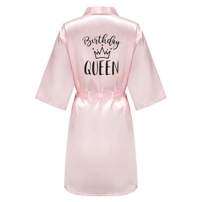 Satin Party Robe Kimono
