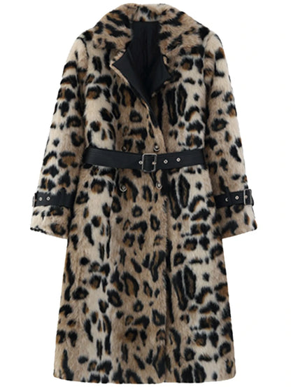 Lautaro Long Leopard Print Warm Fluffy
