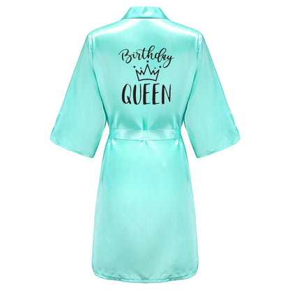 Satin Party Robe Kimono
