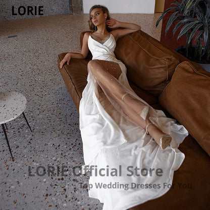 LORIE White Mermaid Wedding Dresses Soft