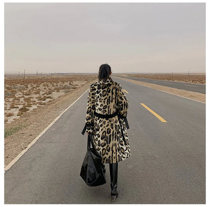 Lautaro Long Leopard Print Warm Fluffy