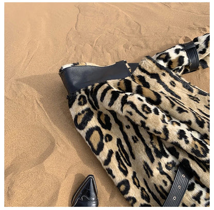 Lautaro Long Leopard Print Warm Fluffy