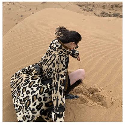 Lautaro Long Leopard Print Warm Fluffy