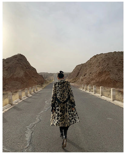 Lautaro Long Leopard Print Warm Fluffy