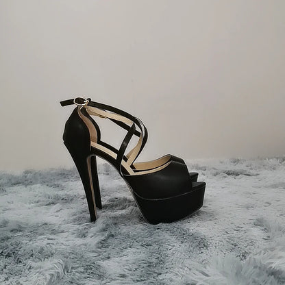 LOSLANDIFEN Pumps Nightclub Sandal Ultra Bride