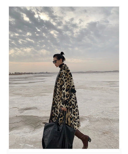 Lautaro Long Leopard Print Warm Fluffy