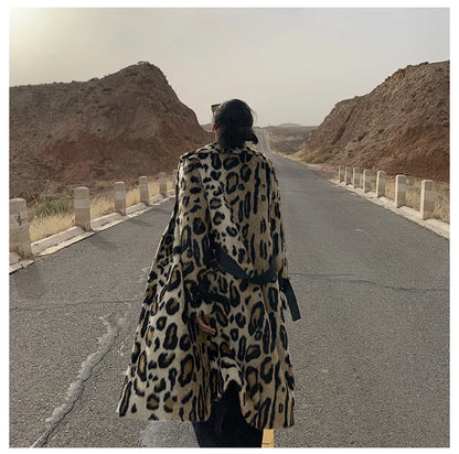 Lautaro Long Leopard Print Warm Fluffy