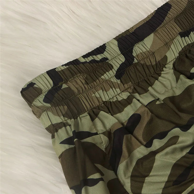 ANJAMANOR Camouflage Newspaper Print Draw String Ruched Long Skirts Women Clothing Fashion 2021 Sexy Pencil Skirts D35-DZ14