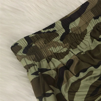 ANJAMANOR Camouflage Newspaper Print Draw String