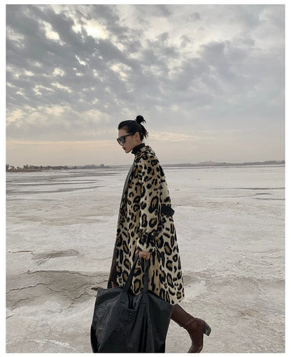 Lautaro Long Leopard Print Warm Fluffy