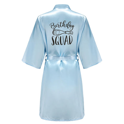 Satin Party Robe Kimono
