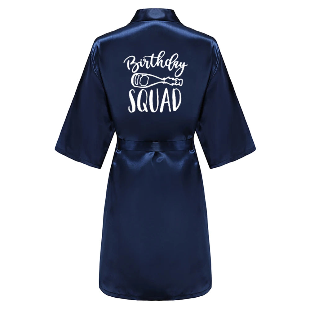 Satin Party Robe Kimono