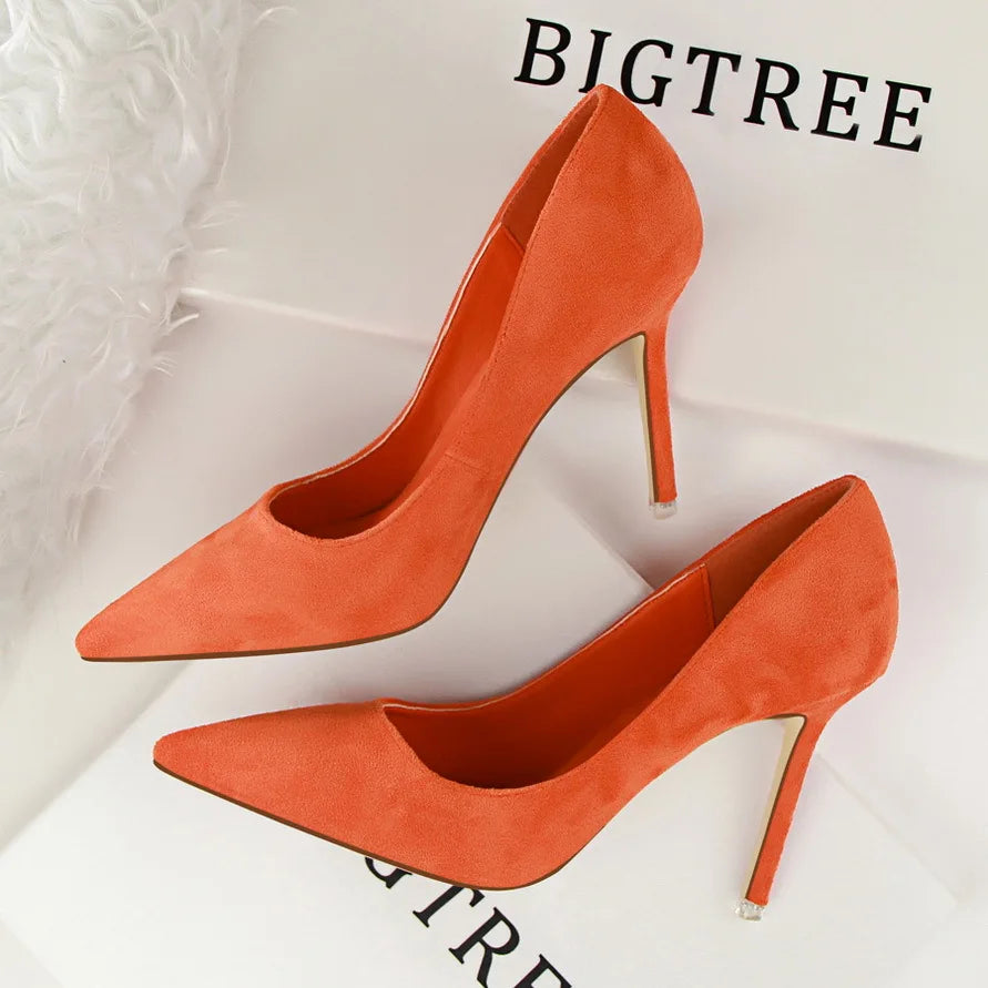 BIGTREE Shoes Pumps High Heels Shoes