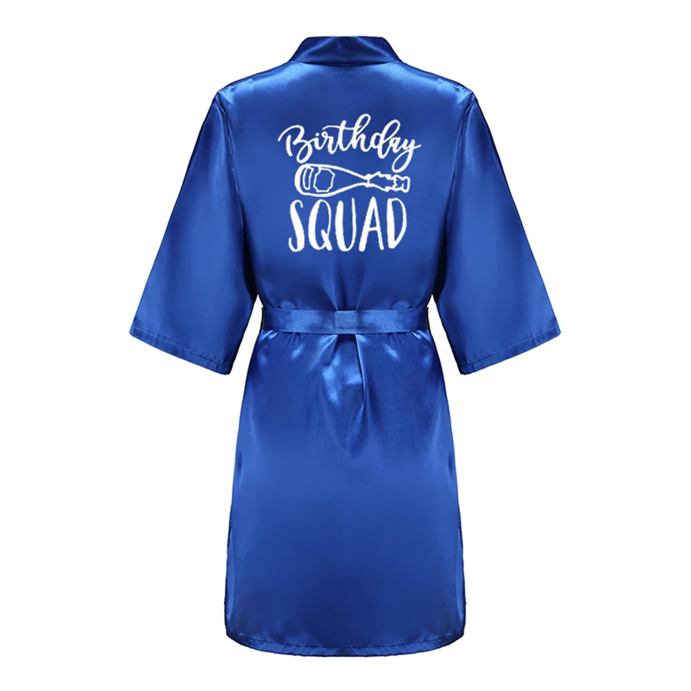 Satin Party Robe Kimono