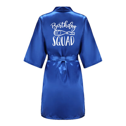 Satin Party Robe Kimono