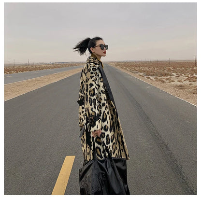Lautaro Long Leopard Print Warm Fluffy