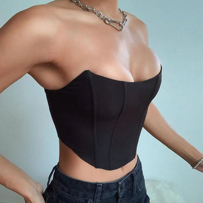 Off-The-Shoulder Corset Crop Top