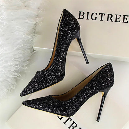 New Cinderella Shoes Bling Sequined Cloth