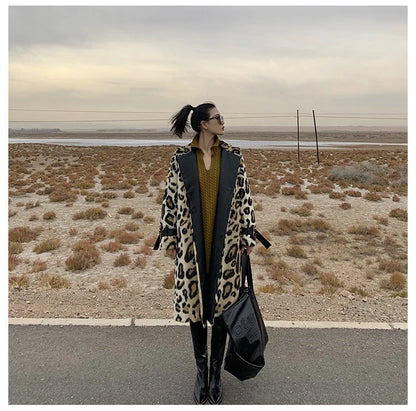 Lautaro Long Leopard Print Warm Fluffy