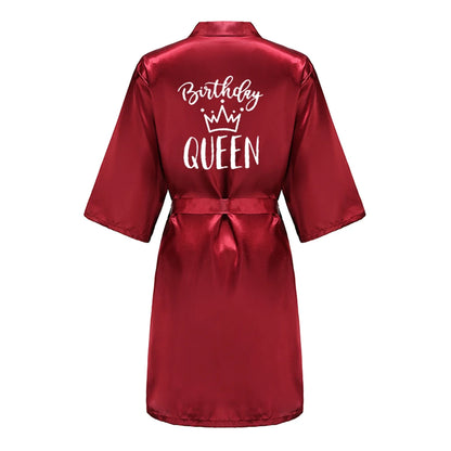 Satin Party Robe Kimono