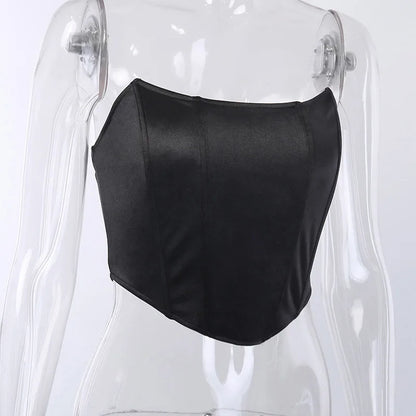 Off-The-Shoulder Corset Crop Top