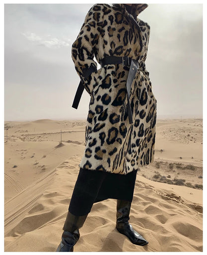 Lautaro Long Leopard Print Warm Fluffy