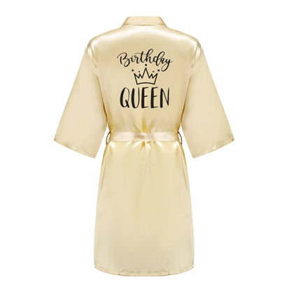 Satin Party Robe Kimono