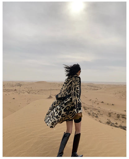 Lautaro Long Leopard Print Warm Fluffy