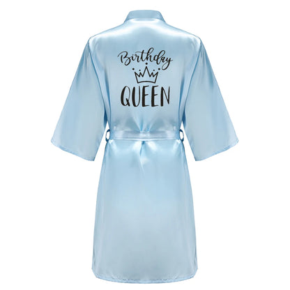 Satin Party Robe Kimono