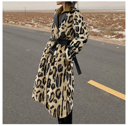 Lautaro Long Leopard Print Warm Fluffy