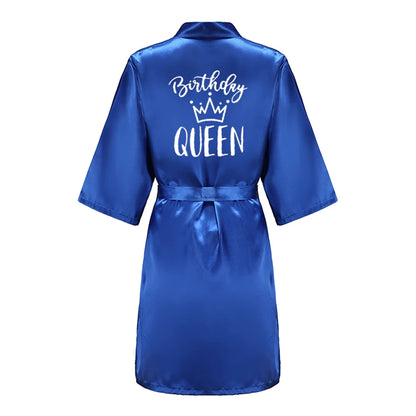 Satin Party Robe Kimono