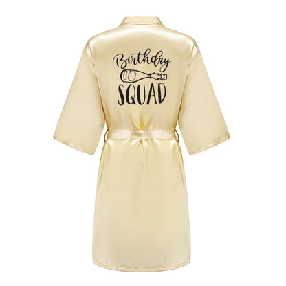 Satin Party Robe Kimono