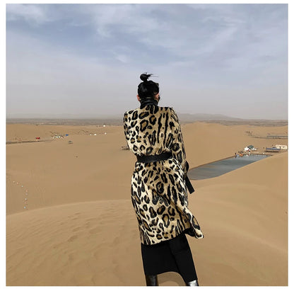 Lautaro Long Leopard Print Warm Fluffy