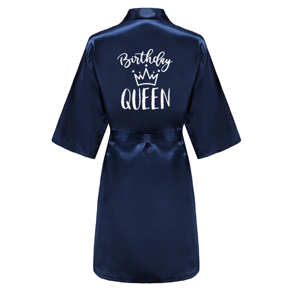 Satin Party Robe Kimono