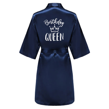 Satin Party Robe Kimono