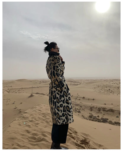 Lautaro Long Leopard Print Warm Fluffy