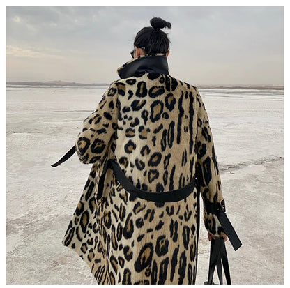 Lautaro Long Leopard Print Warm Fluffy