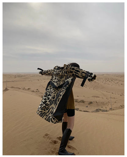 Lautaro Long Leopard Print Warm Fluffy