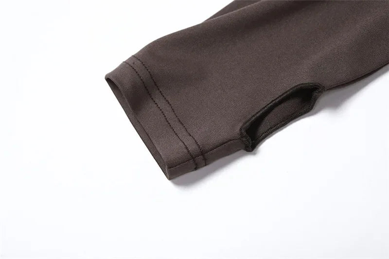 2025 New Dark Y2k Punk Drawstring Bandage Sexy Camis Techwear Backless Long Sleeve Crop Tops Women's Bodycon Summer Streetwear