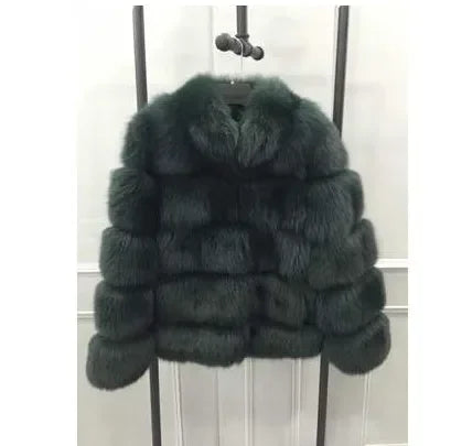 Faux Fur Fox Coats Short Coat