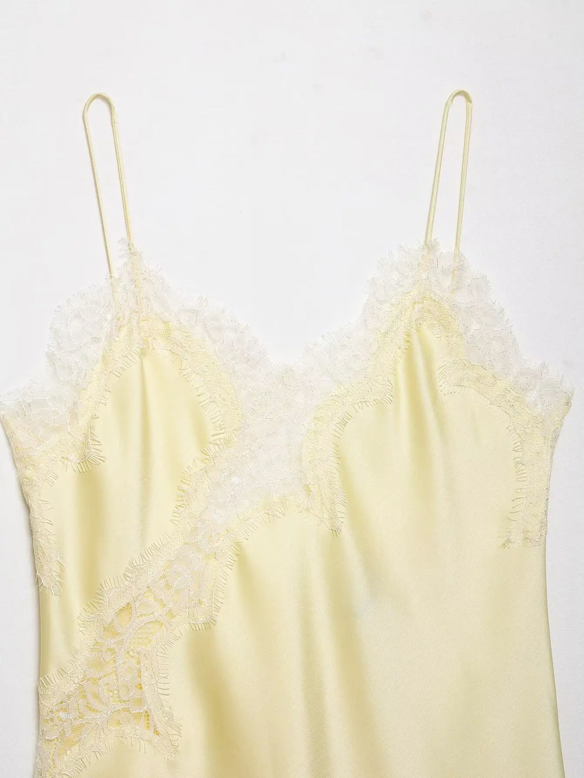 Asymmetrical Lace Backless Slip Top