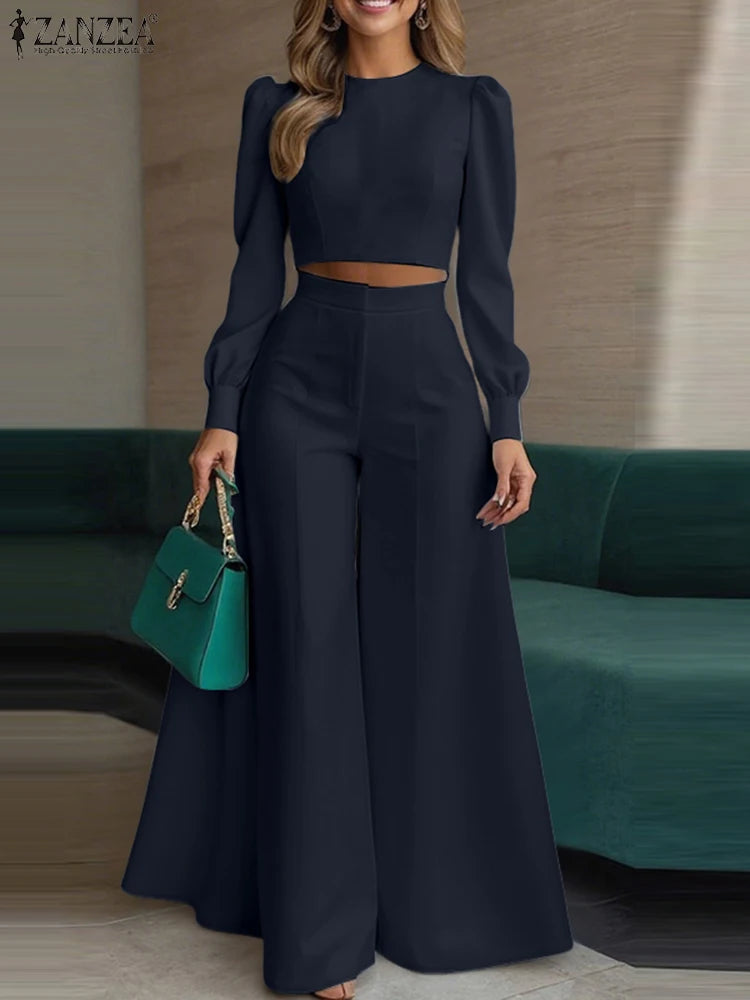 Pant Sets ZANZEA Outfits Solid Tracksuits