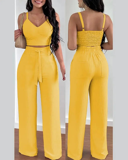 Print Halter V-Neck Backless Tank Suit