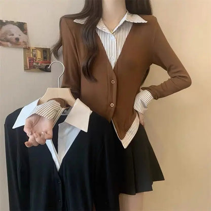 Striped Shirts & Blouses Basic Modern