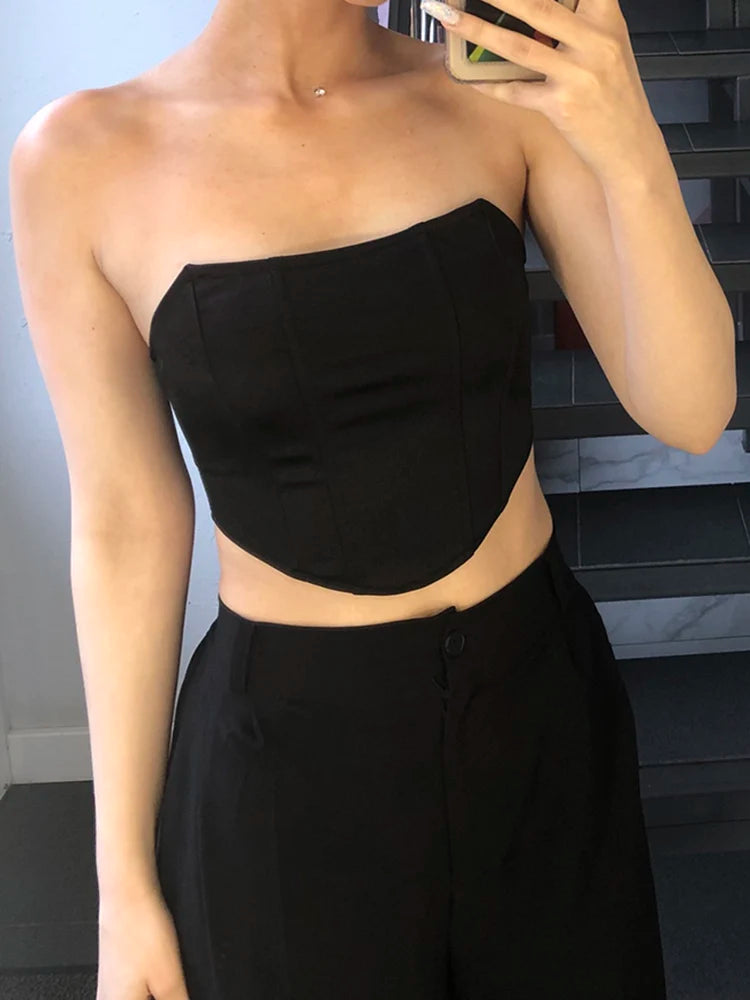 Off-The-Shoulder Corset Crop Top